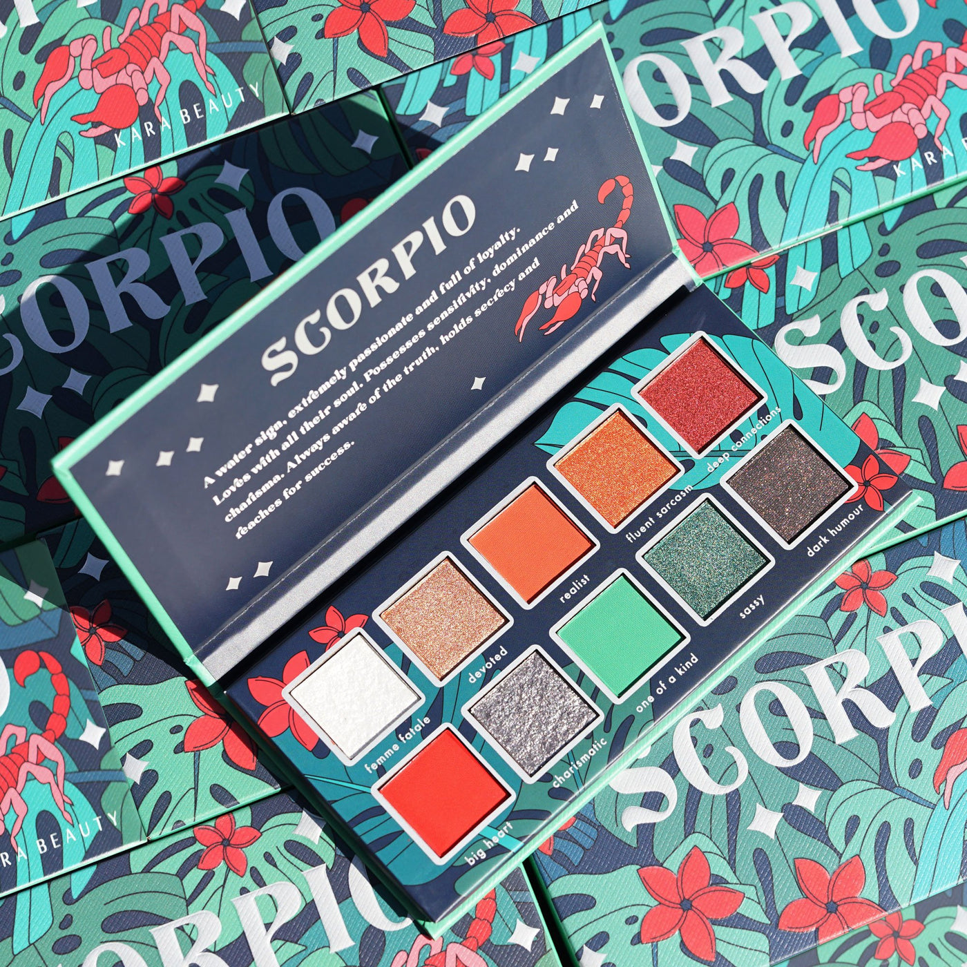 KARA BEAUTY - HOROSCOPE COLLECTION 10 COLOR EYE SHADOW PALETTE - SCORPIO