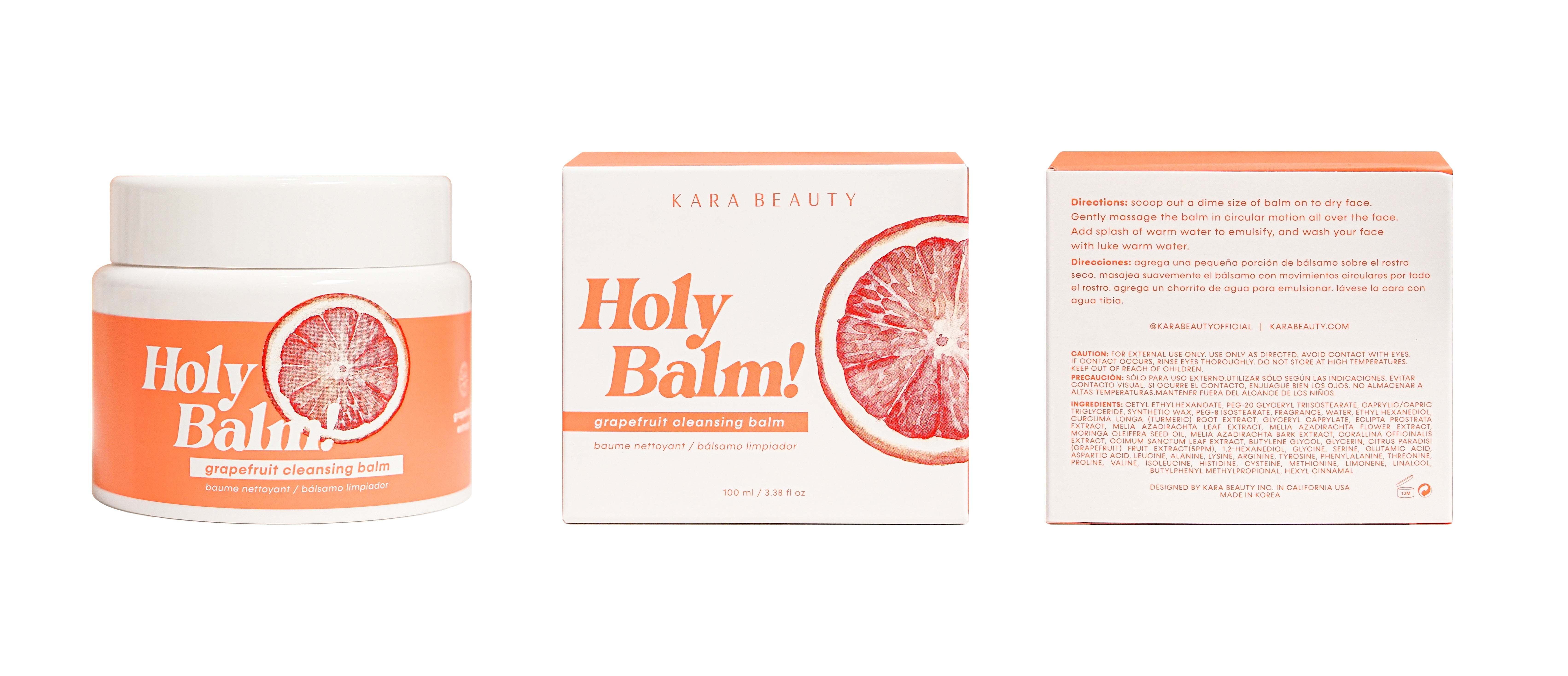 KARA BEAUTY - HOLY BALM - GRAPEFRUIT CLEANING BALM